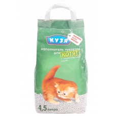 Наполнитель для кошачьего туалета Кузя для котят, уп. 4,5 л